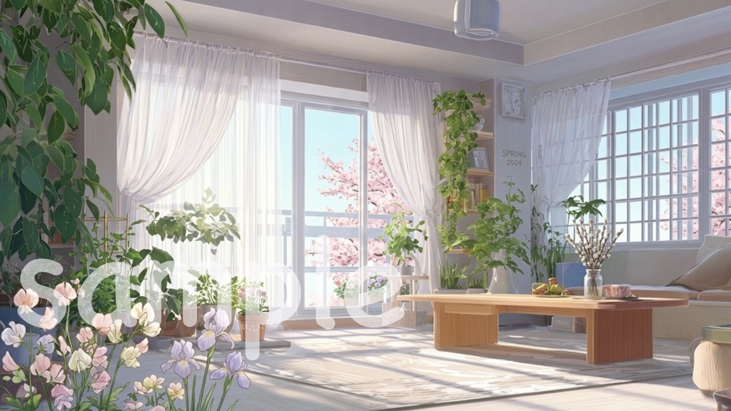 ナチュラルルーム背景素材 9点セット