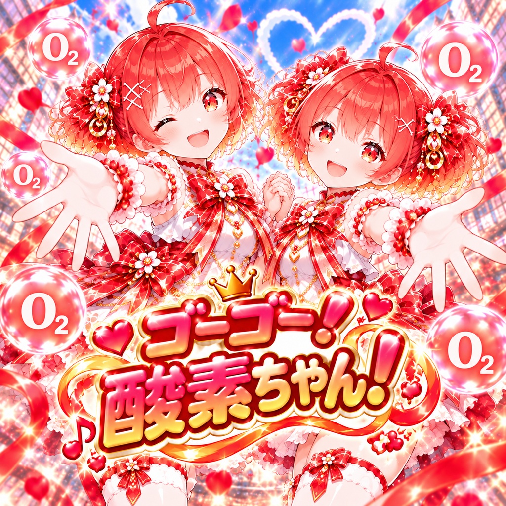 【無料配布】ゴーゴー！酸素ちゃん｜歌で覚える中学理科「酸素 O₂」