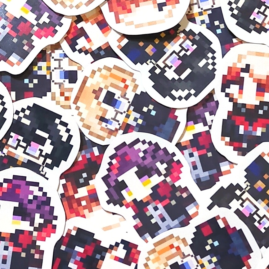 制服VOLTACTIONドット絵フレークシール【非公式】