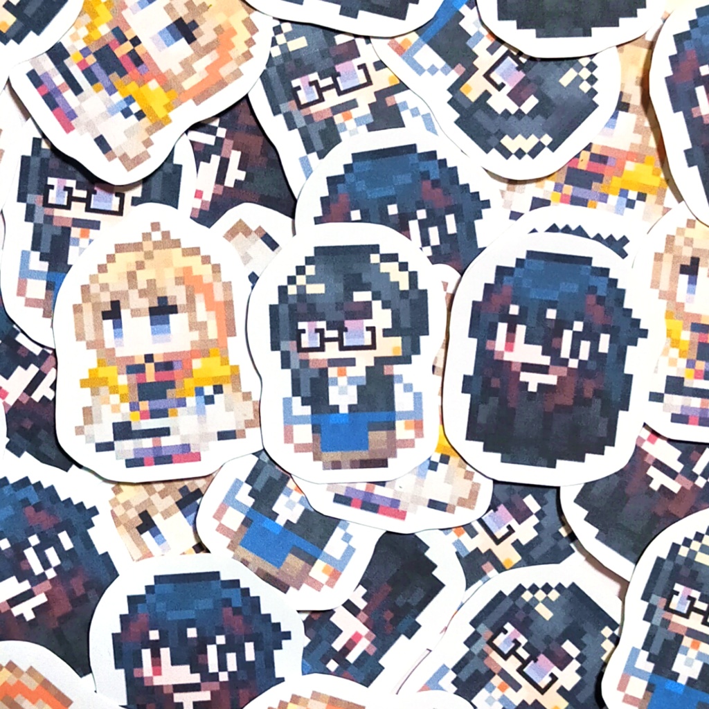 エイプリルフールVOLTACTIONドット絵フレークシール【非公式】