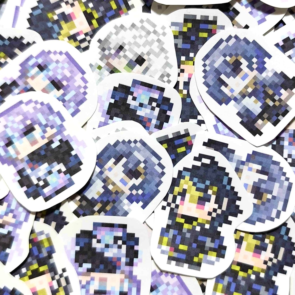 MECHATU-Aドット絵フレークシール