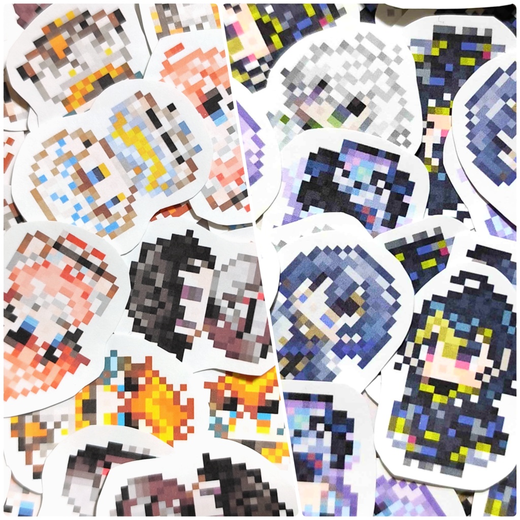 MECHATU-Aドット絵フレークシール