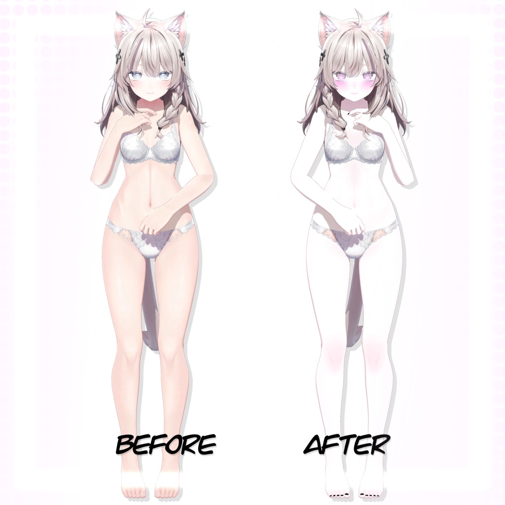 ʚ 【しなの/Shinano】Milky Illusion Makeup & Eye Texture ɞ