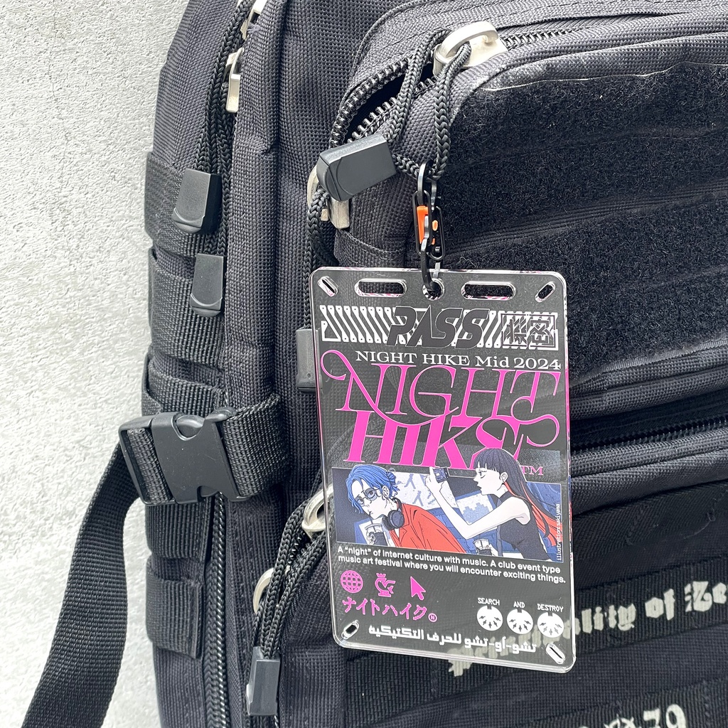 NIGHT HIKE×中央町戦術工芸 IDパスカード