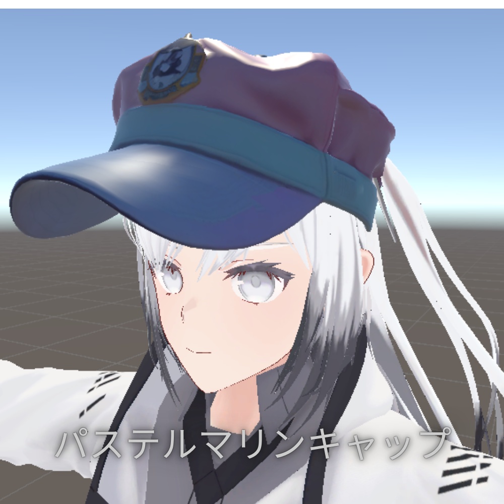 【VRChat想定】パステルマリンキャップ/Pastel Marine Cap