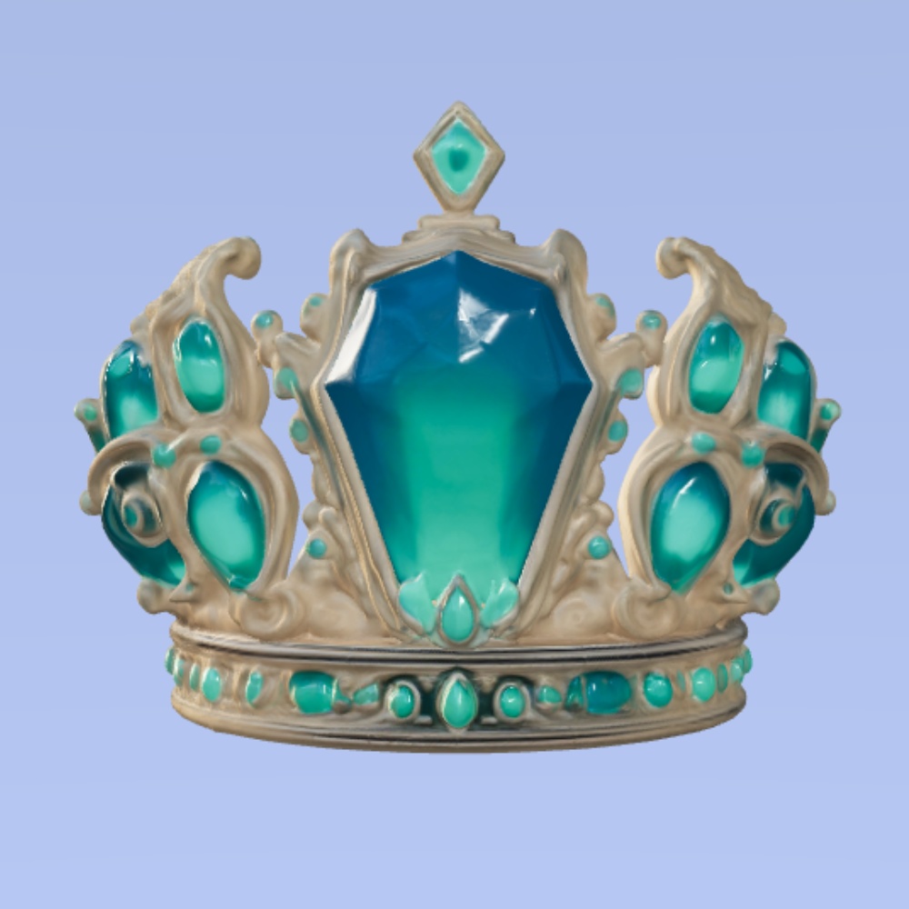 【VRChat想定】ヒスイのティアラ/Jade Tiara