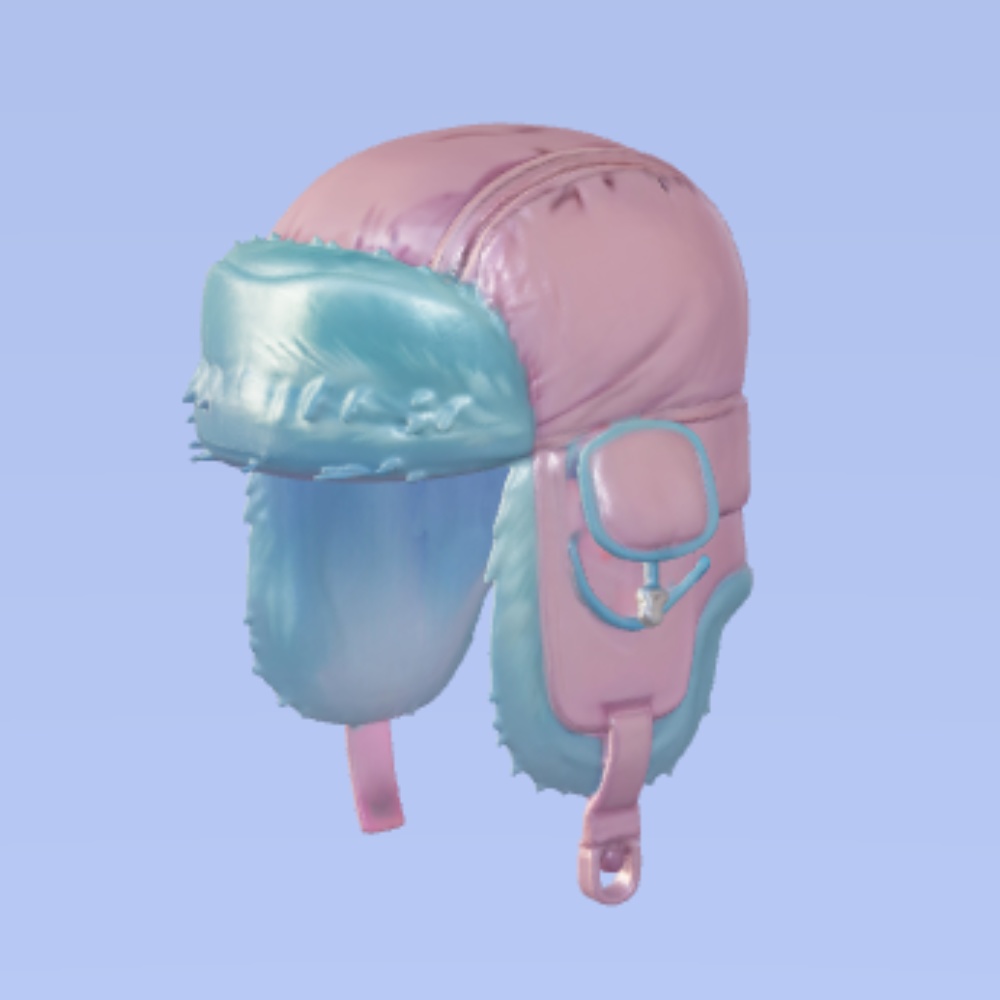 【VRChat想定】パステルウシャンカ(ロシア帽子)/pastel Ushanka (Russian hat)