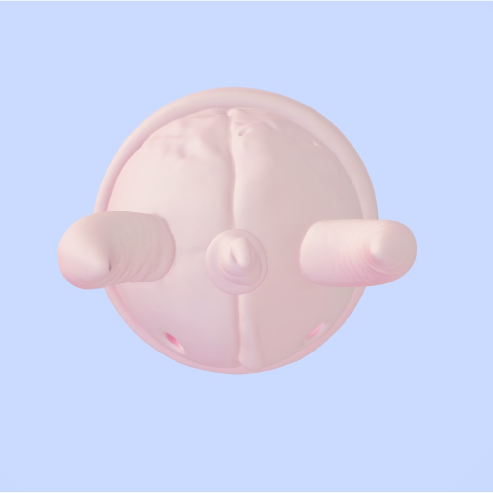 【VRChat想定】モンスターニットハット/Monster Knit Hat