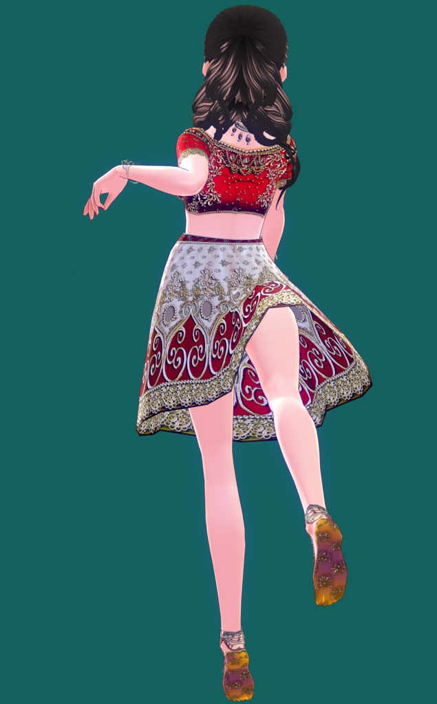 Vroid専用民族衣装風ドレステクスチャ