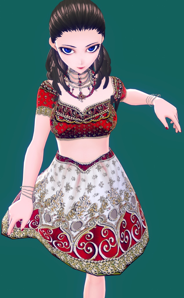 Vroid専用民族衣装風ドレステクスチャ