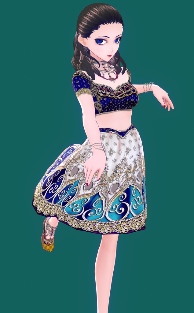 Vroid専用民族衣装風ドレステクスチャ