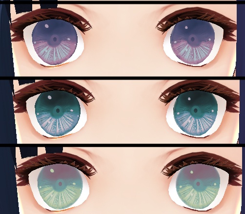 vroid studio専用瞳のテクスチャ色違い12種類