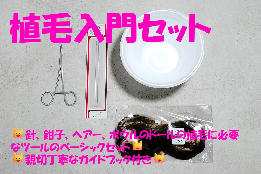 ✨ ドール植毛ワークショップ スターターセット ✨ 〜初心者でも安心！本格的なドール植毛が学べる〜