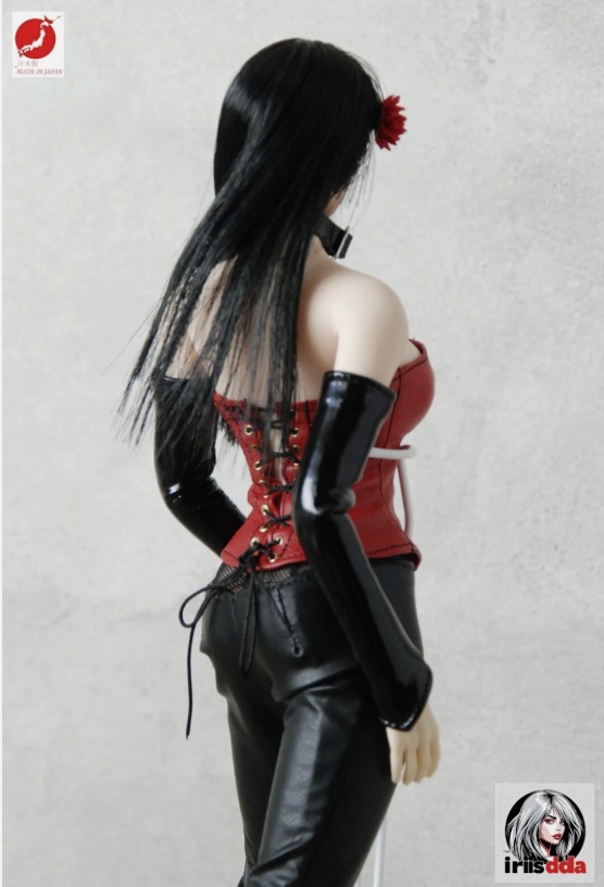 【1/6衣装】BLACK LOTUS RŌNIN|コルセット+パンツ+ロンググローブ セット(TBLeague/Phicen対応・日本製PUエナメル)FR/バービーにも着用可能