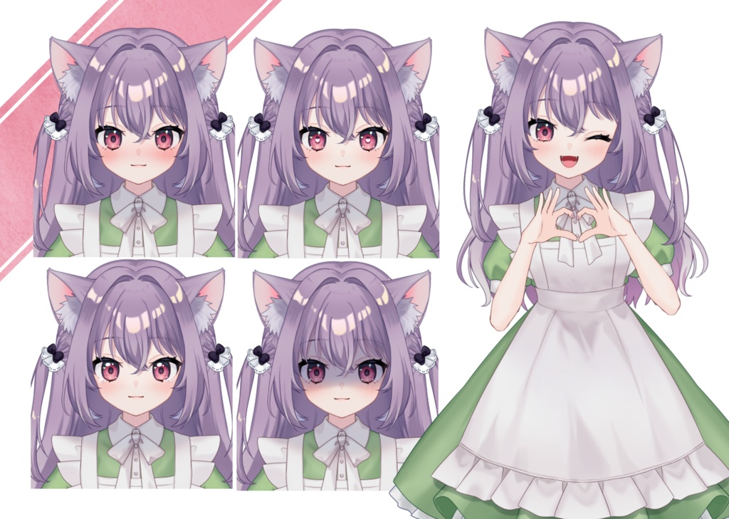 【Live2Dmodel】猫耳メイド【汎用モデル】