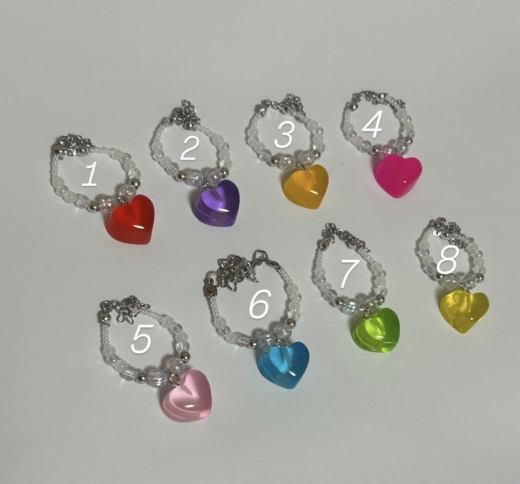 🌈♡ カラフルハートネックレス♡ 🌈