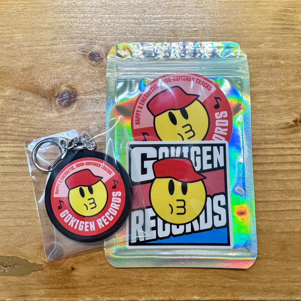 Gokigen Records ラバーストラップ+ステッカーセット