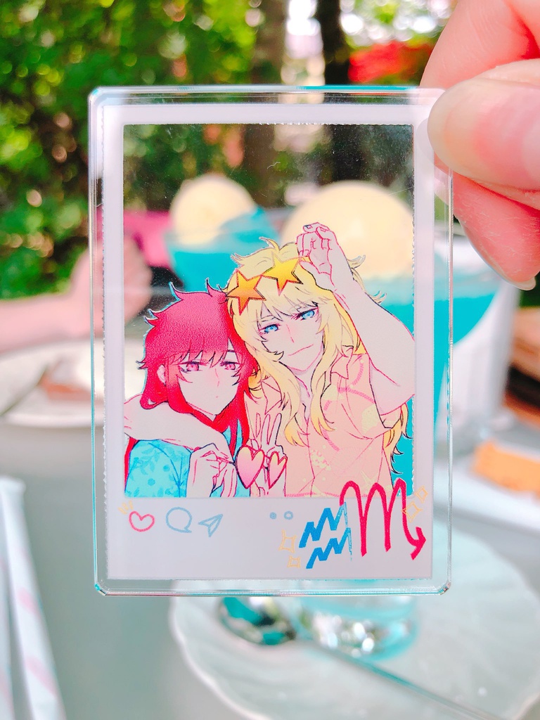 蠍座水瓶座おでかけアクリルキーホルダー