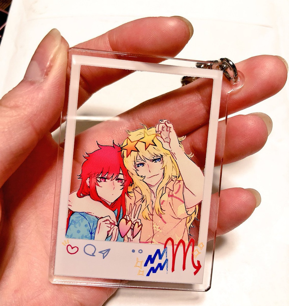蠍座水瓶座おでかけアクリルキーホルダー
