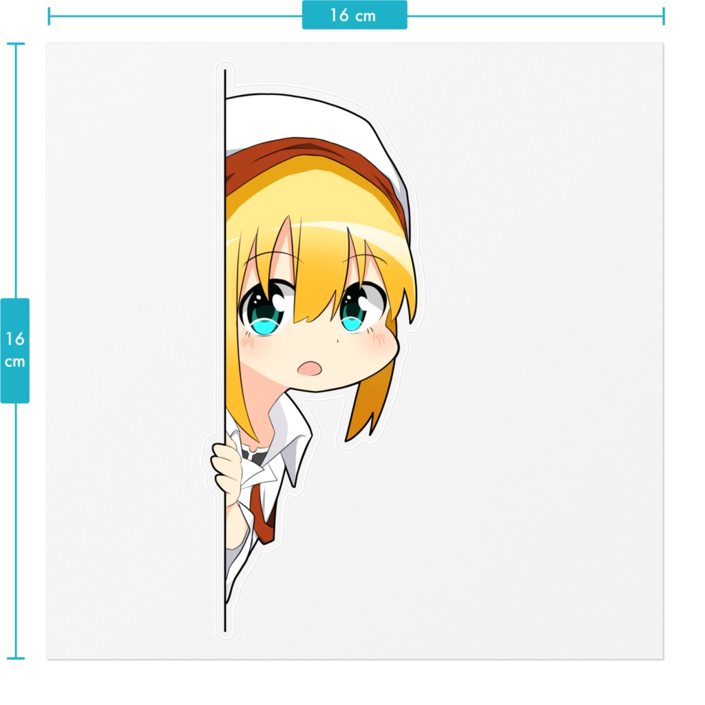 のぞき見イルちゃんステッカー