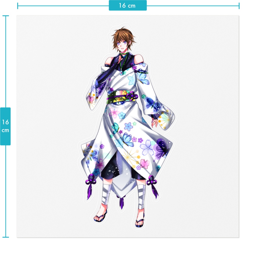 【赤刃ノ月】クリアステッカー