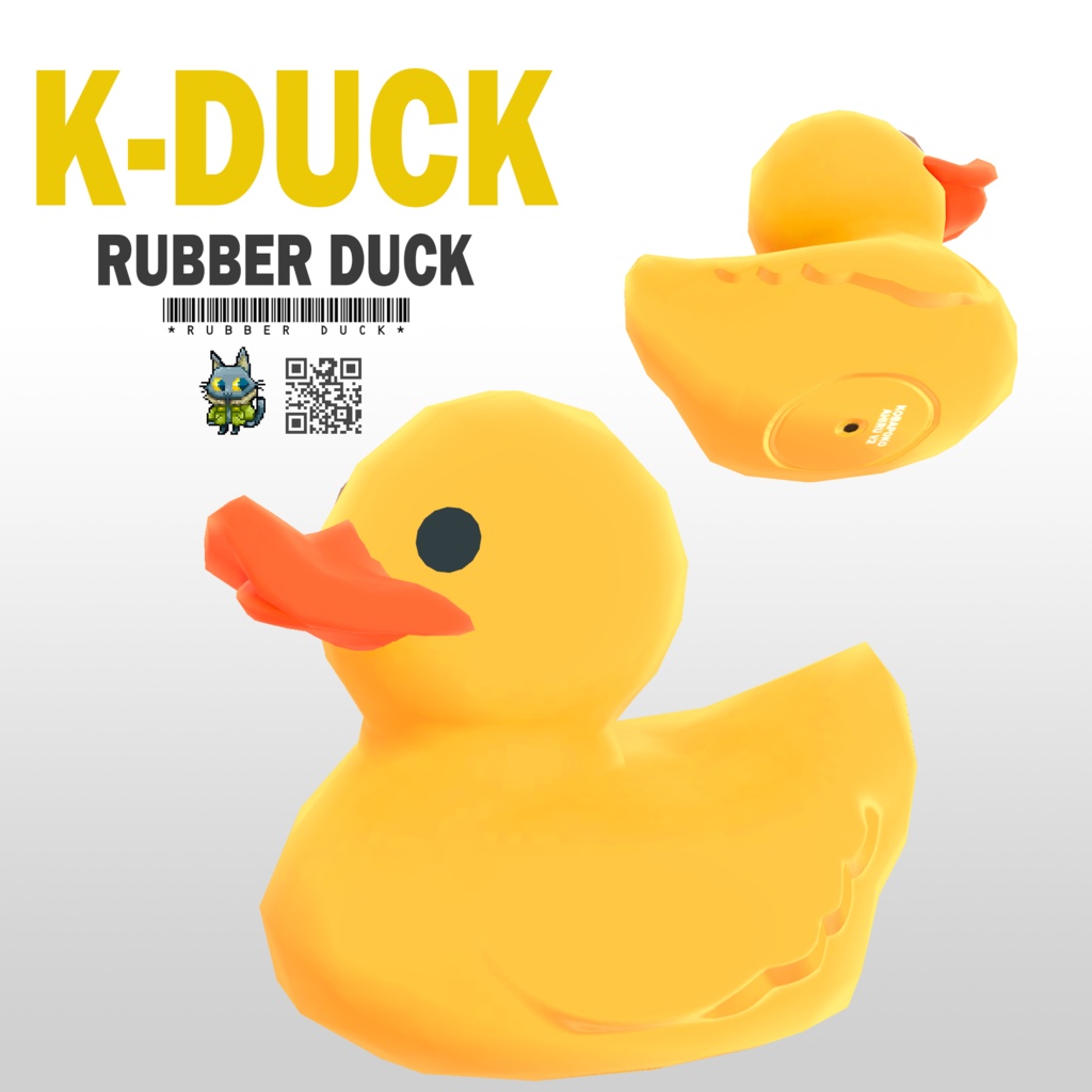 【3Dモデル】アヒルのおもちゃ K-DUCK