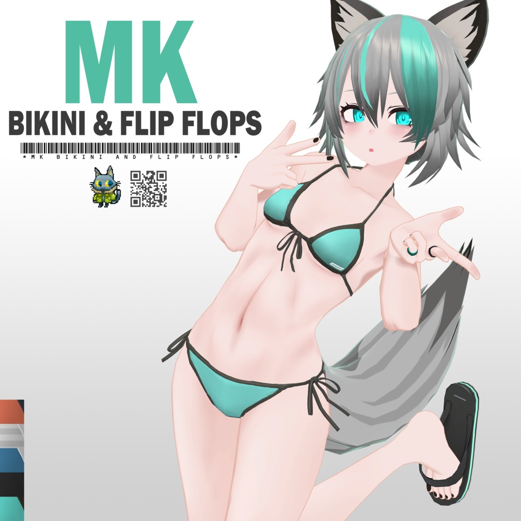 [街狐さん用] MK BIKINI & ビーチサンダル