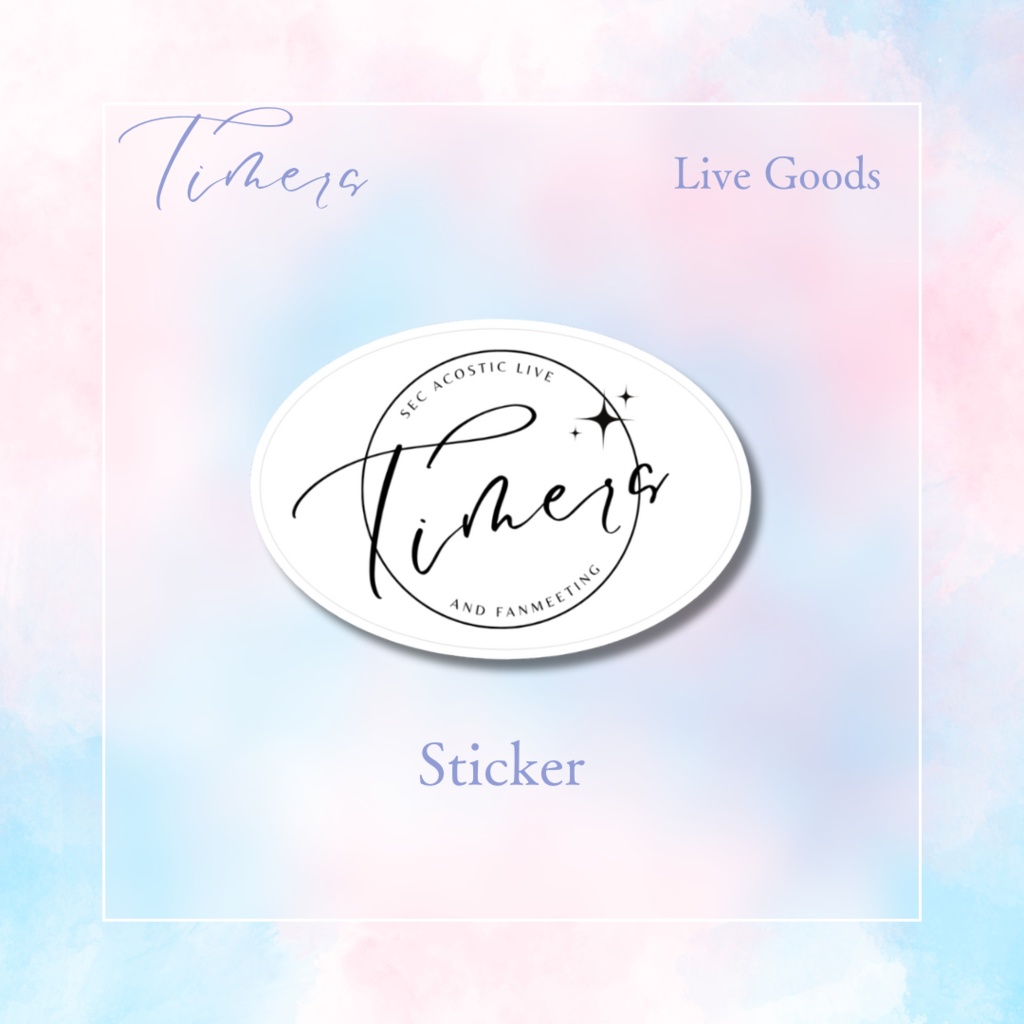 【EPISODE ONE】オリジナルグッズ【Timers】