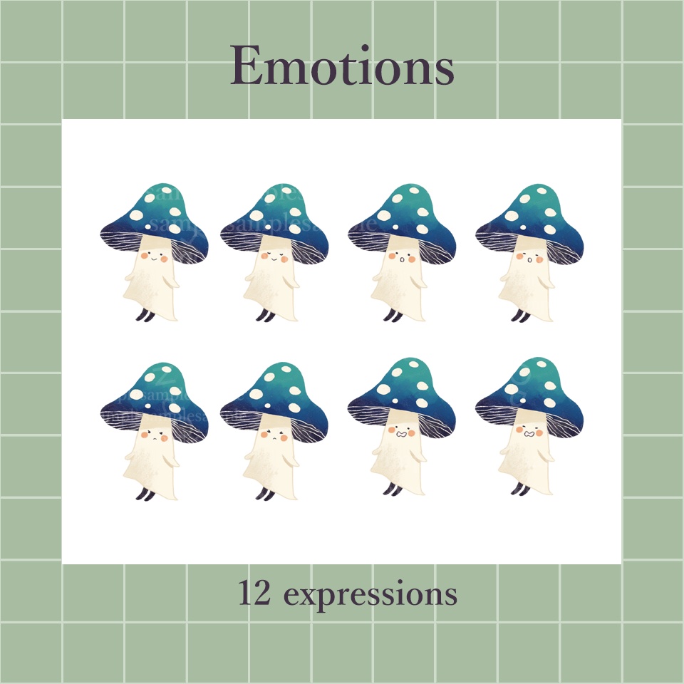 【PNGtuber】きのこA 背景透過素材