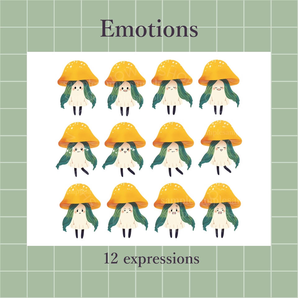 【PNGtuber】きのこB 背景透過素材