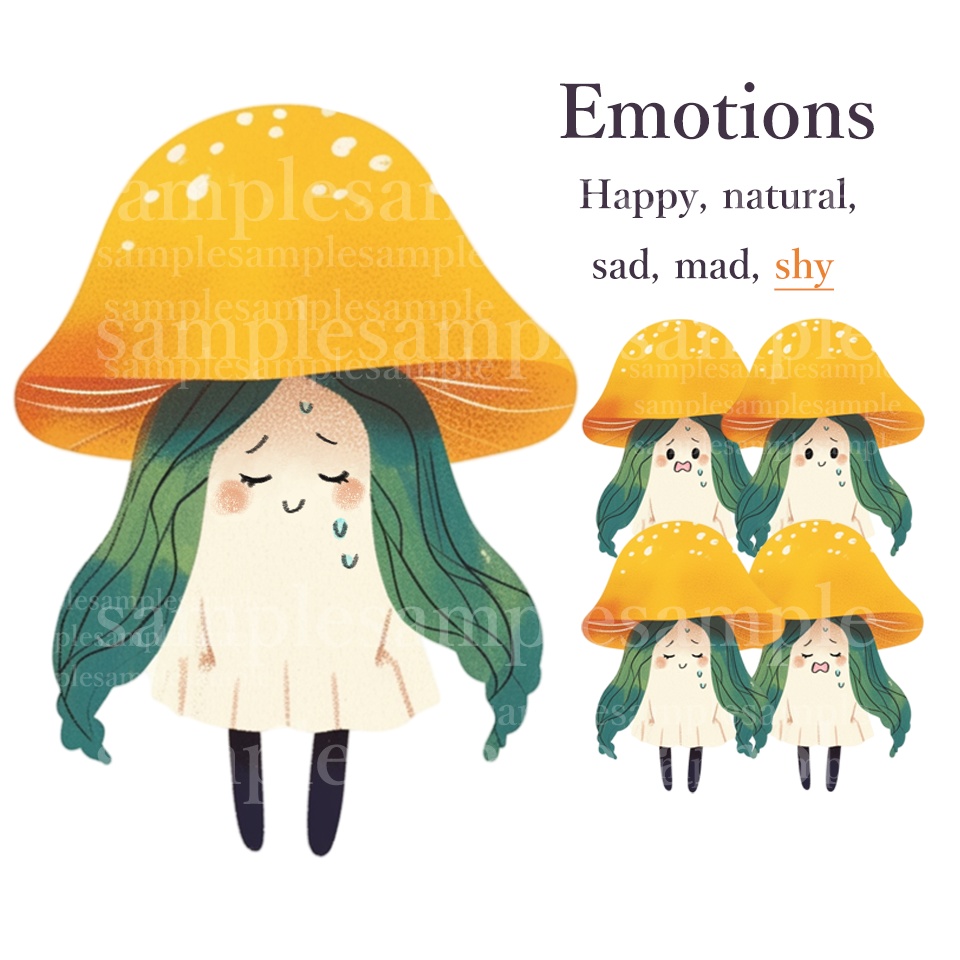 【PNGtuber】きのこB 背景透過素材