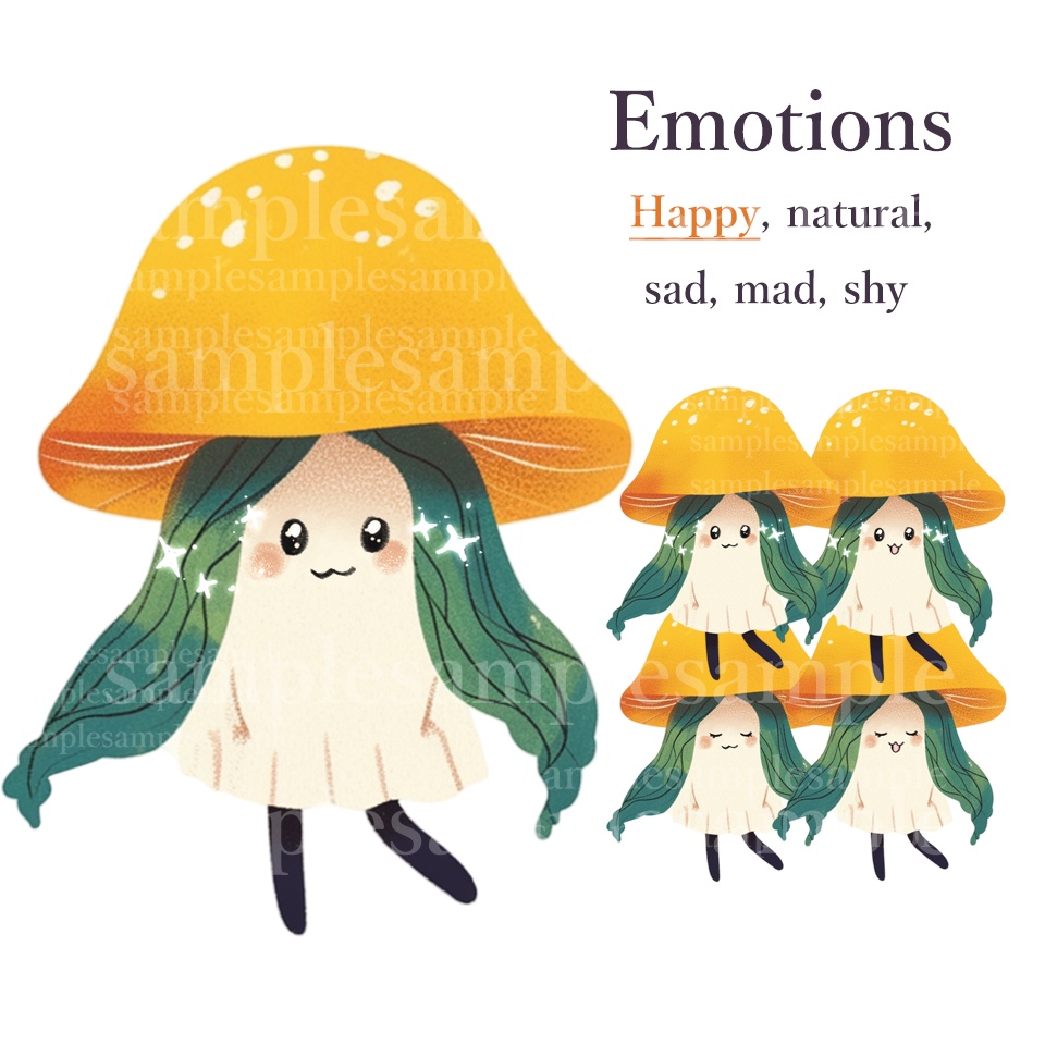 【PNGtuber】きのこB 背景透過素材