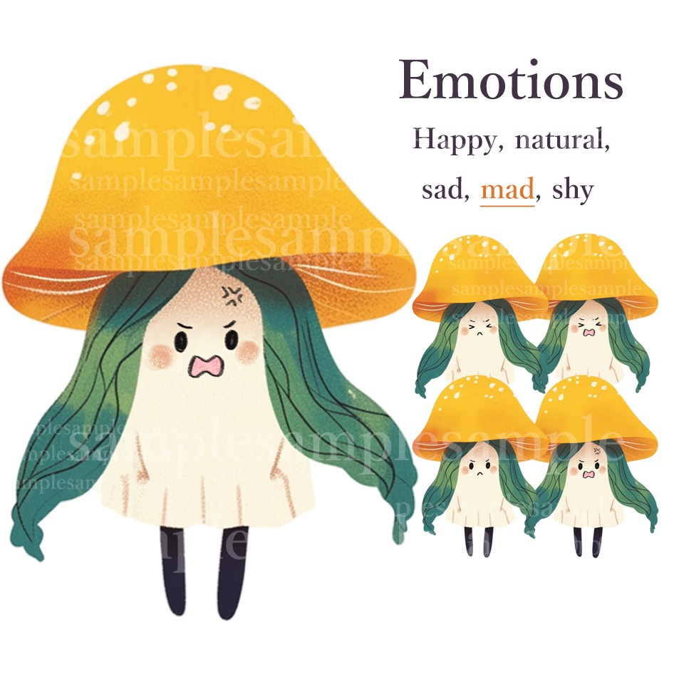 【PNGtuber】きのこB 背景透過素材