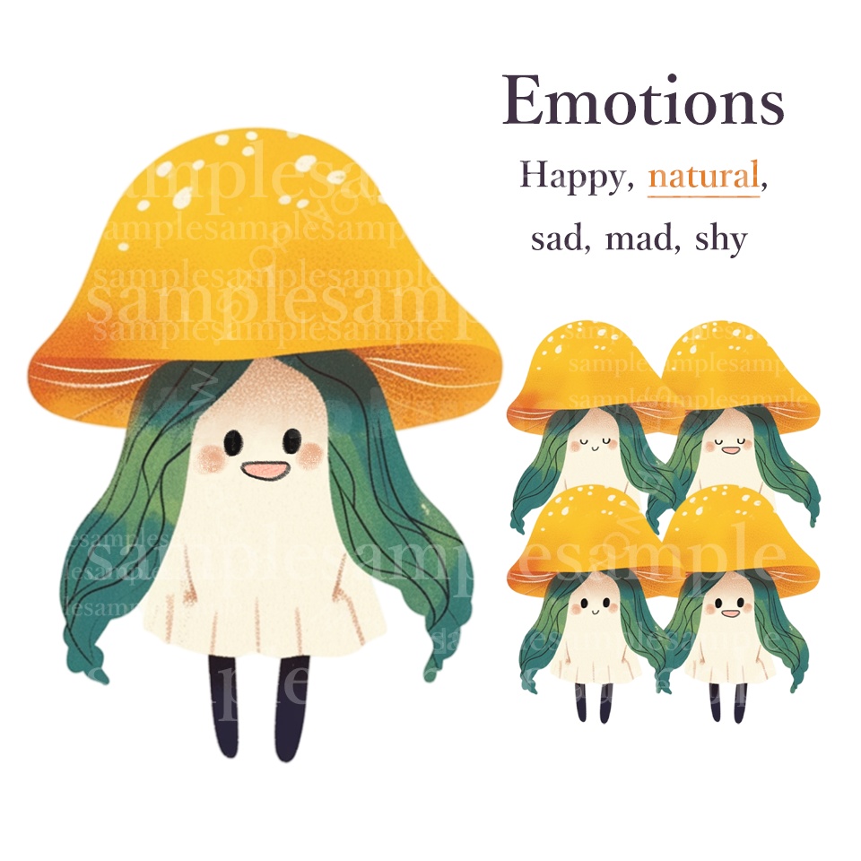 【PNGtuber】きのこB 背景透過素材