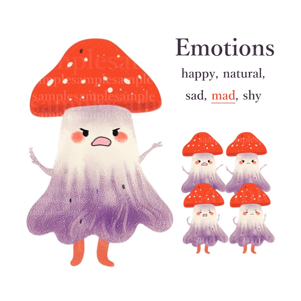 【PNGtuber】きのこC 背景透過素材