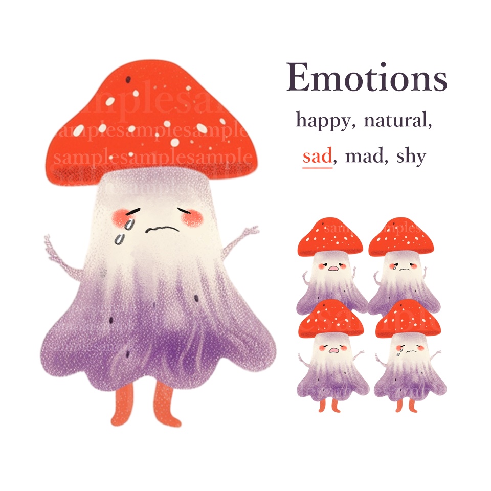 【PNGtuber】きのこC 背景透過素材