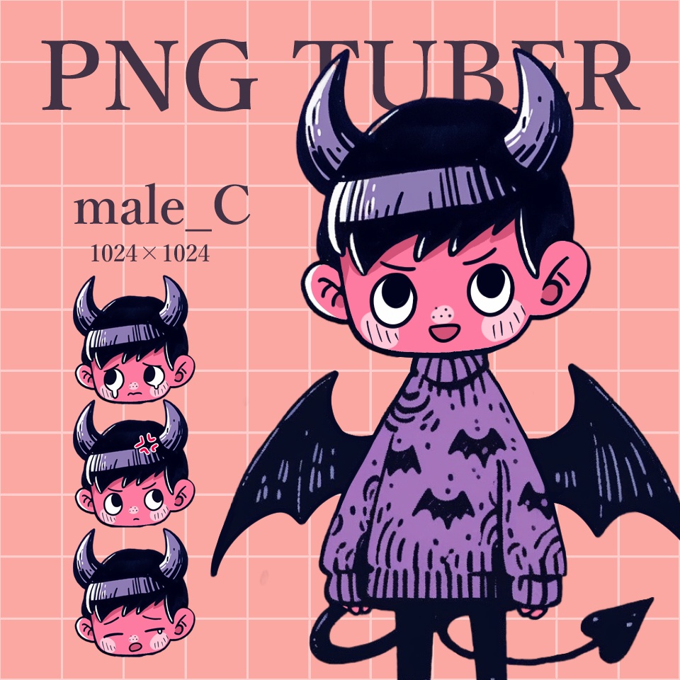 【PNG tuber】バンパイア(male_C)