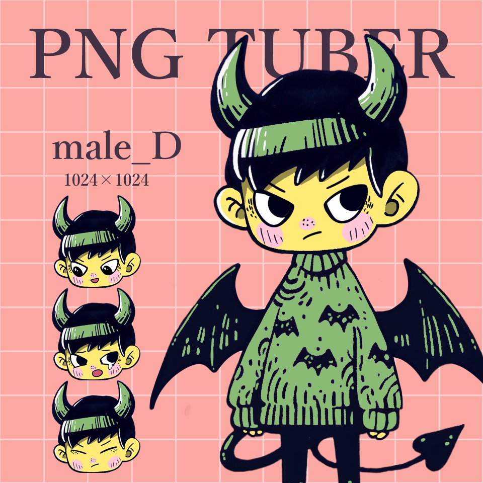 【PNG tuber】バンパイア(male_D)