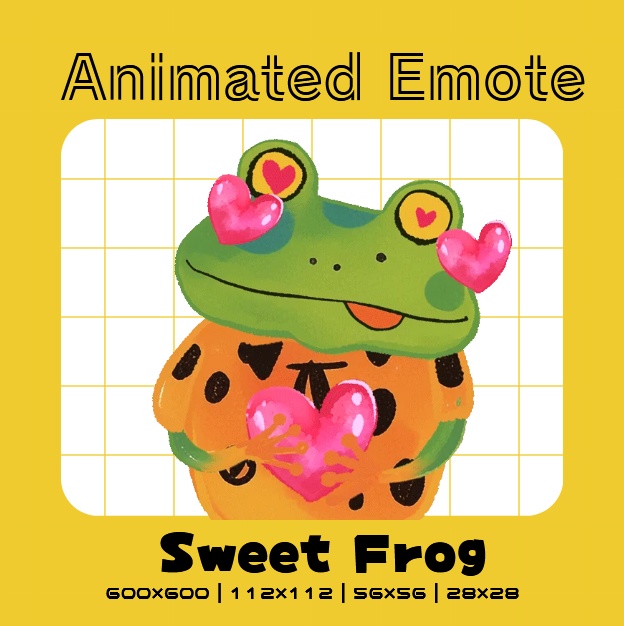 【Animated Emotes】Sweet frog