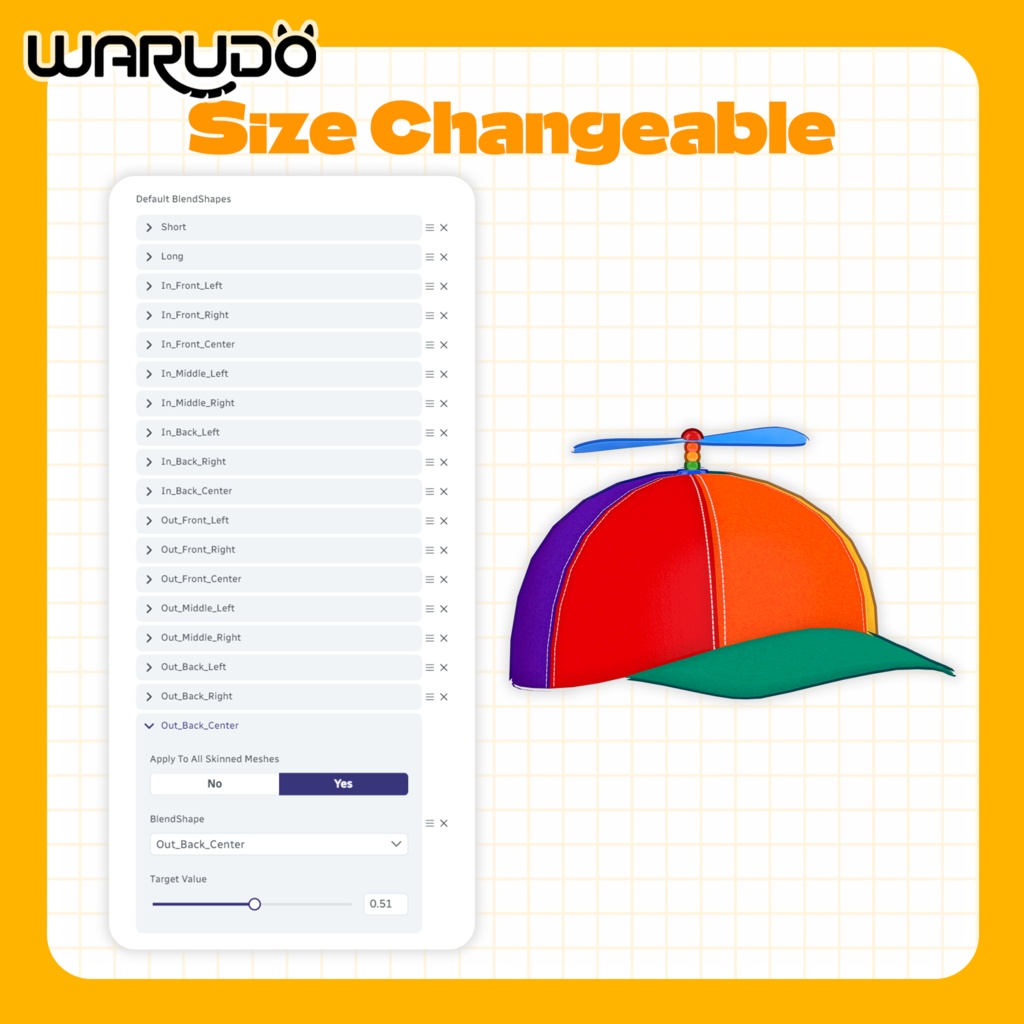 【Warudo & VRChat】 Propeller Cap & Bubble Stick(Bubble Particle Included)