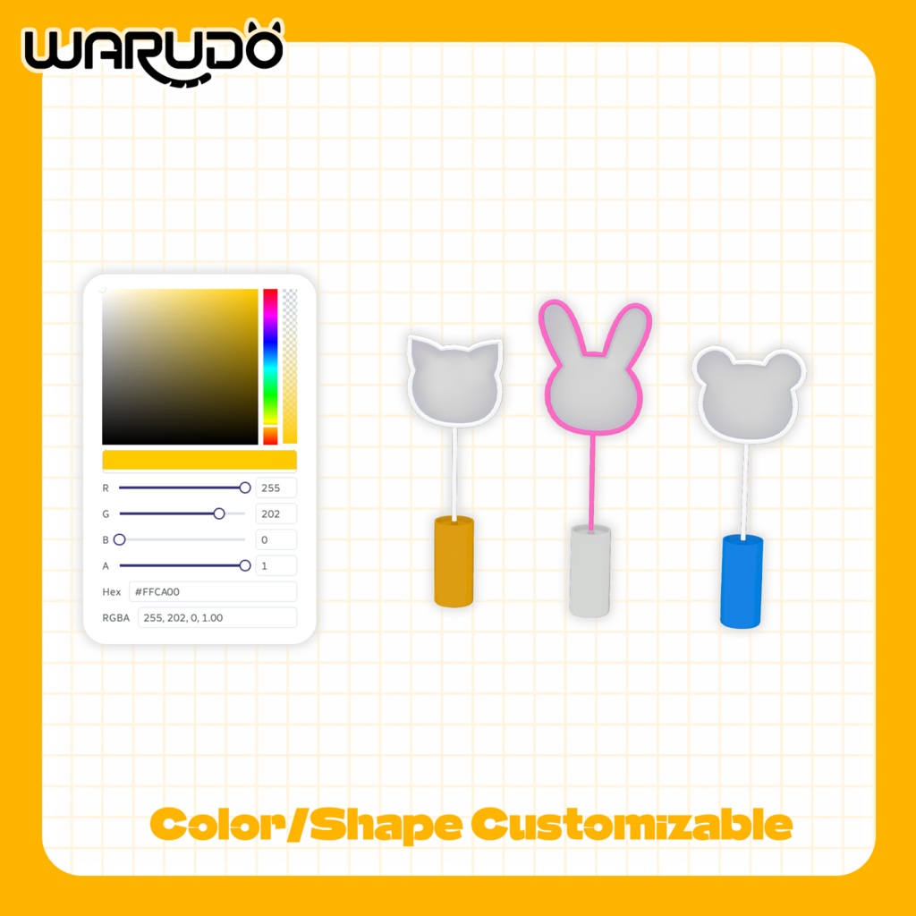 【Warudo & VRChat】 Propeller Cap & Bubble Stick(Bubble Particle Included)