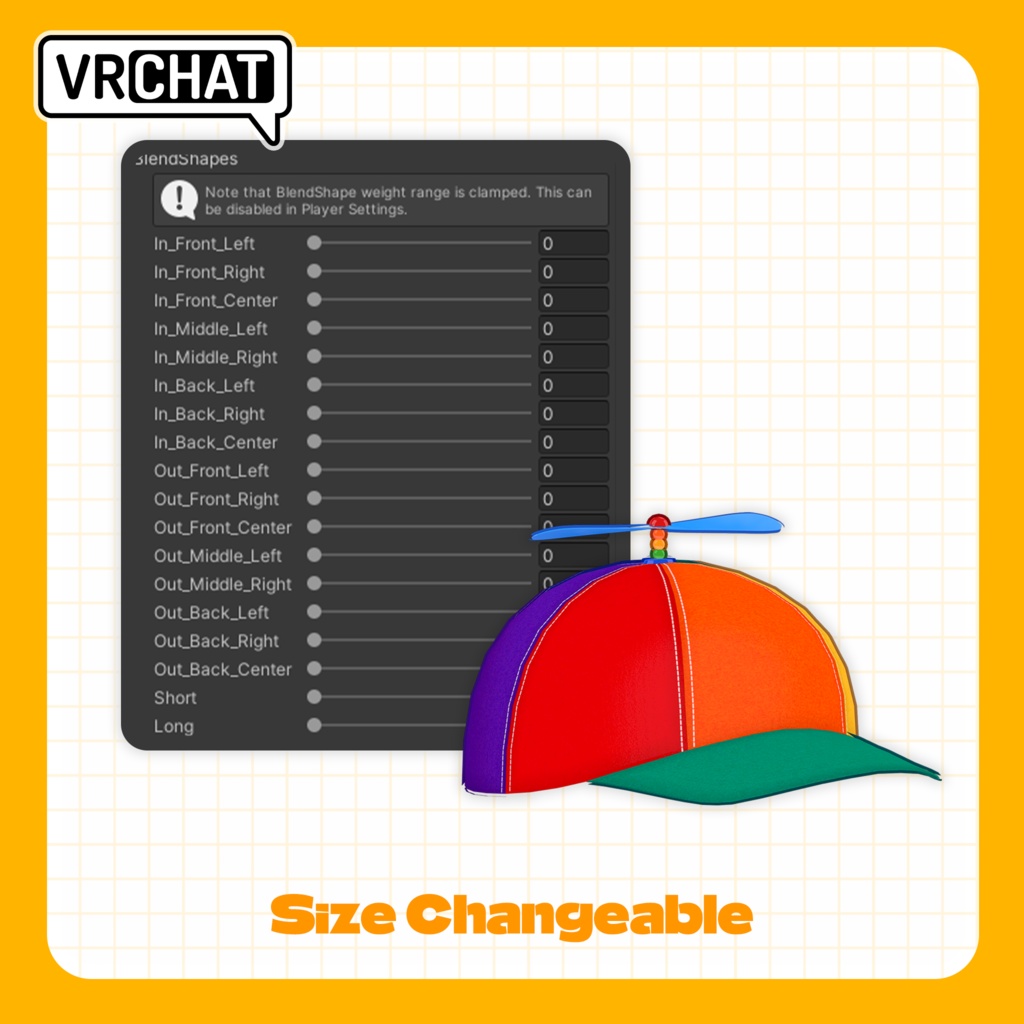 【Warudo & VRChat】 Propeller Cap & Bubble Stick(Bubble Particle Included)