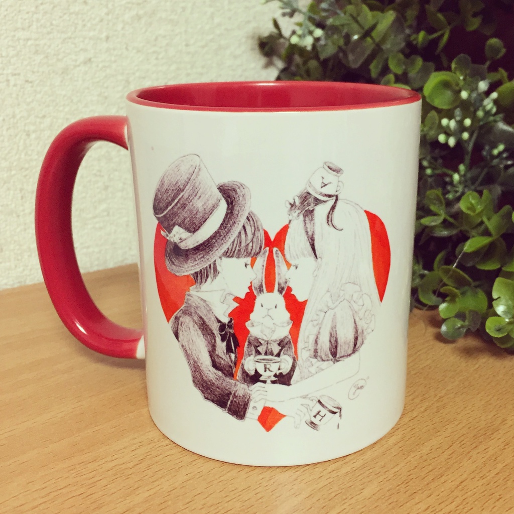 マグカップ『アリスといかれ帽子屋』