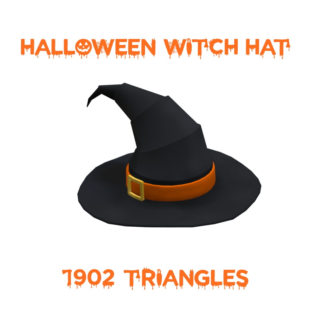 PB付き!魔女の帽子 ー Halloween Witch Hat