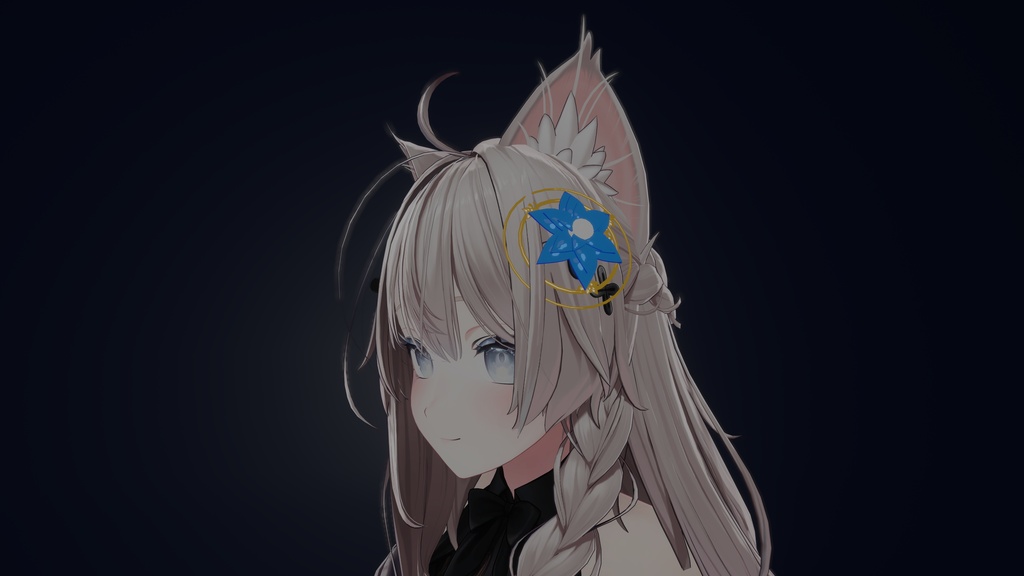 ネモフィラかんざし【しなの対応・VRChat・Modular Avatar】