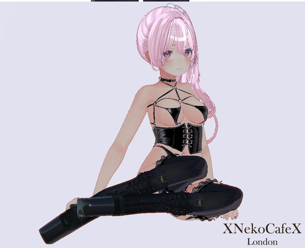 [XNekoCafeX] Blaq Heels pole dancing Kikyo