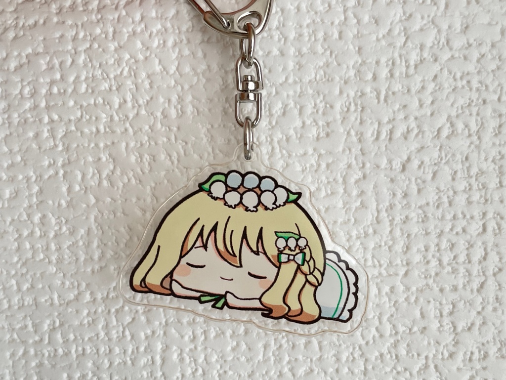 どこでもすやすや…もちでぃんアクリルキーホルダー