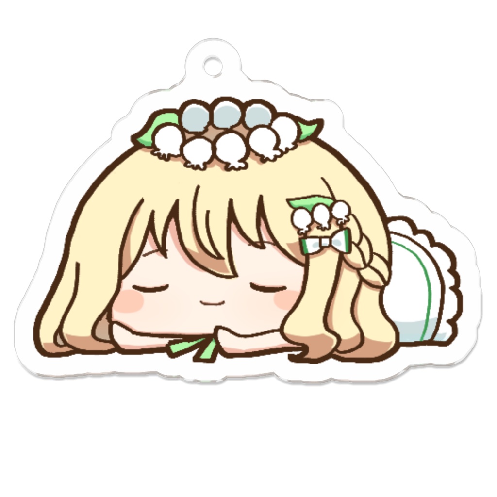 どこでもすやすや…もちでぃんアクリルキーホルダー