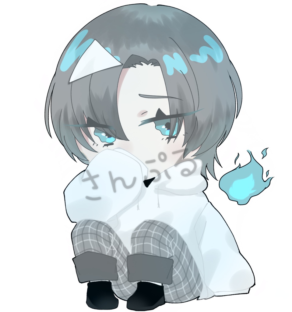 幽霊ちゃんアクリルキーホルダー