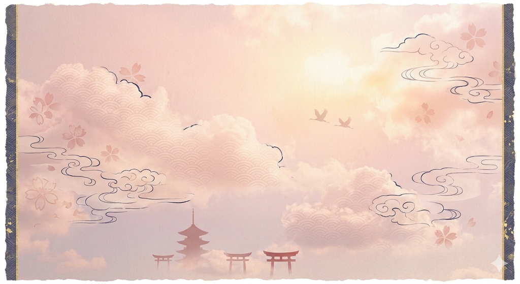 和風　空　ピンク